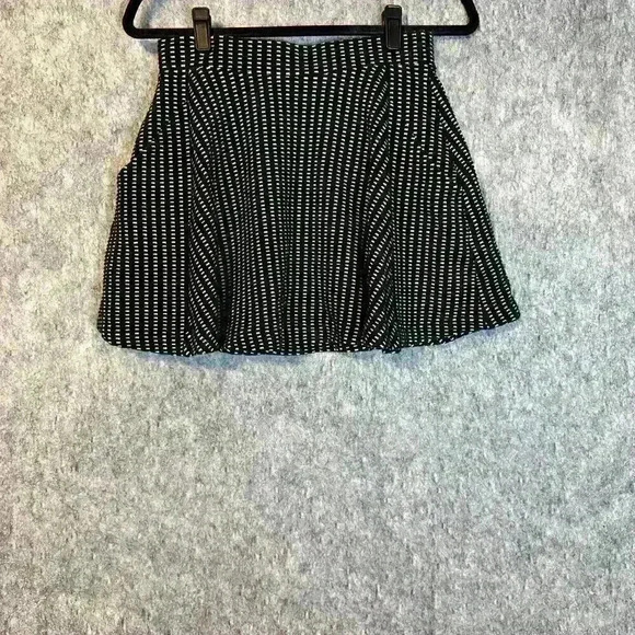 Free People Womens Black & White Full Mini Skirt W/ Pockets - XS - Picture 3 of 4